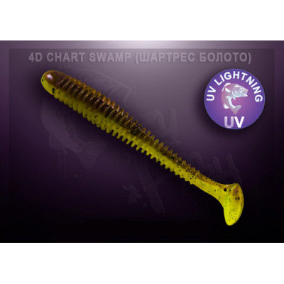 Силиконовая приманка Crazy Fish VIBRO WORM 3.4" 13-85-4D-6