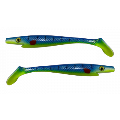 Strike Pro Pig Shad Jr SP-172C#Yellow-Blue ( 200mm 50gr )