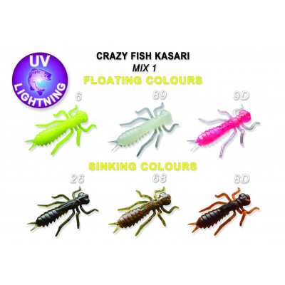 Приманка Crazy Fish Kasari 1.6" 51-40-M1-7-FS