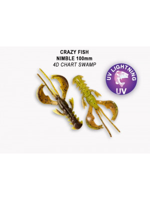 Crazy Fish Nimble 4" 43-100-4D-6-V