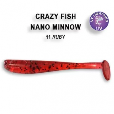 Силиконовая приманка Crazy Fish Nano Minnow 1.6" 6-40-11-6