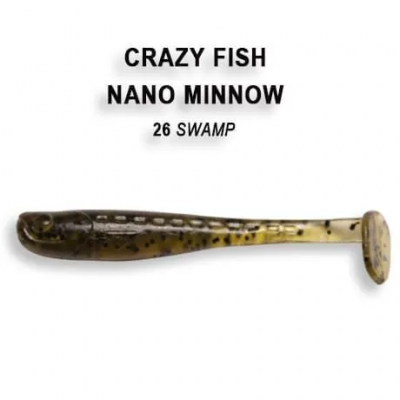 Силиконовая приманка Crazy Fish Nano Minnow 1.6" 6-40-26-6