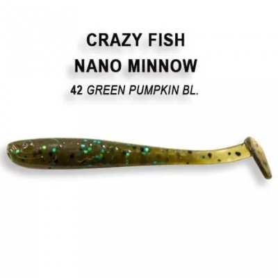 Силиконовая приманка Crazy Fish Nano Minnow 1.6" 6-40-42-6
