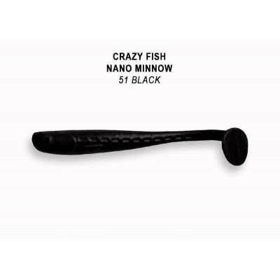 Силиконовая приманка Crazy Fish Nano Minnow 1.6" 6-40-51-6