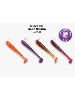 Crazy Fish Nano Minnow 1.6" 6-40-M49-6