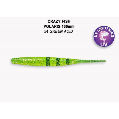 Силиконовая приманка Crazy Fish Polaris 4" 38-100-54-6-F